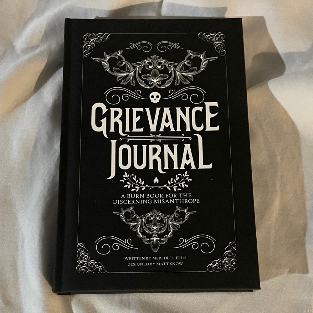 Grievance Journal Black Hardcover Notebook